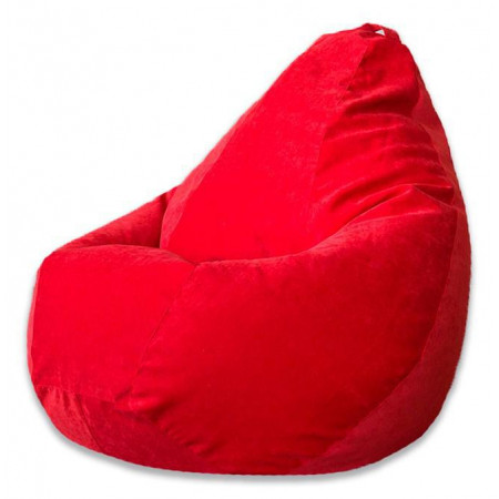 Кресло-мешок Красный Микровельвет L