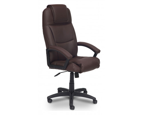 Компьютерное кресло BERGAMO, коричневый, кожа искусственная
