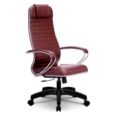 Кресло офисное Комплект 6, темно-коричневый, кожа