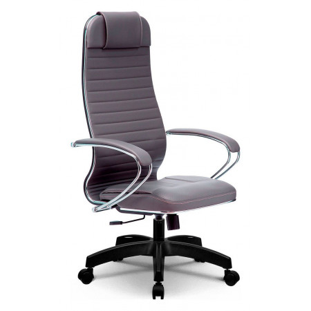 Кресло офисное Комплект 6, серый, кожа