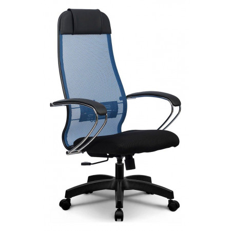 Кресло офисное Комплект 18, синий, черный, ткань