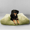 Лежак для собаки Салатовый, размер S, объемный велюр