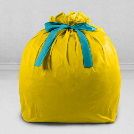 Подарочный упаковочный мешок цвет желтый для кресла-мешка размера Стандарт