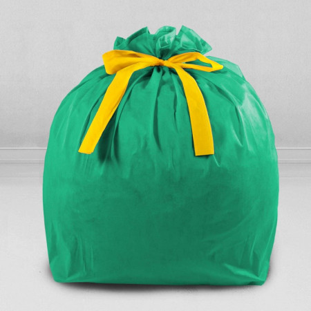 Подарочный упаковочный мешок цвет зеленый для кресла-мешка размера Компакт