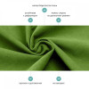 Пуфик Цилиндр Матово-зеленый, мебельная ткань