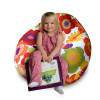 Кресло-мешок груша Kids Пуэрто Плата, оранжевая, размер M, мебельный хлопок