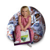 Кресло-мешок груша Kids Карта, размер M, мебельный хлопок