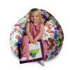 Кресло-мешок груша Kids Бабочки, размер M, мебельный хлопок