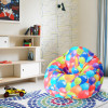 Кресло-мешок груша Kids Воздушные шары, размер M, мебельный хлопок