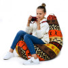 Кресло-мешок груша Африка, размер L-Компакт, мебельный хлопок