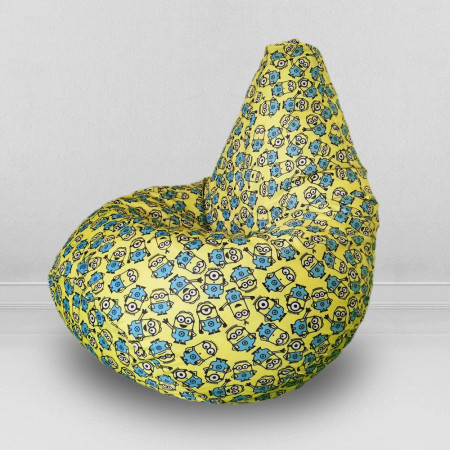 Кресло-мешок груша Миньоны, размер L-Компакт, оксфорд