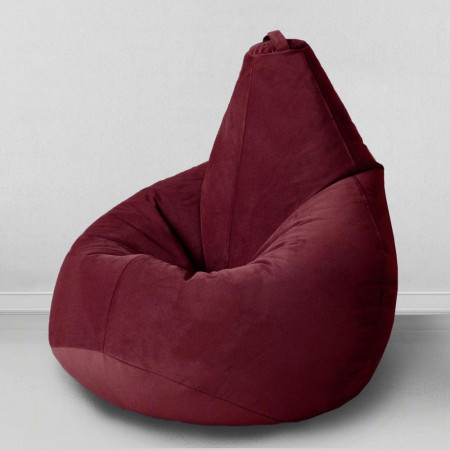 Кресло-мешок груша Бордо, размер L-Компакт, мебельный велюр