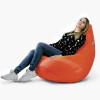 Кресло-мешок груша Клубника Дивная, размер ХХL-Стандарт, мебельный  хлопок и оксфорд