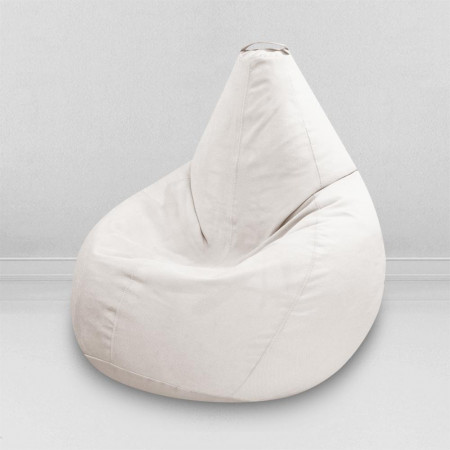 Кресло-мешок груша Латте, размер L-Компакт, мебельный велюр