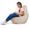 Кресло-мешок груша Латте, размер L-Компакт, мебельный велюр