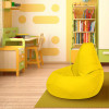 Кресло-мешок груша Желтый, размер L-Компакт, оксфорд