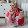 Пуфик-мешок для малышей Емеля Бабочки полосатый, мебельный хлопок