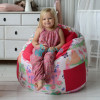 Пуфик-мешок для малышей Емеля Бабочки оранжевый, мебельный хлопок