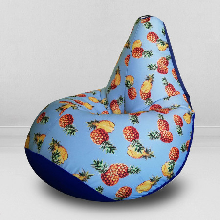 Кресло-мешок груша Ананасовая вечеринка, размер ХXХL-Комфорт, мебельный хлопок и оксфорд