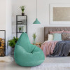 Кресло-мешок груша Матово-зеленый , размер ХХXL-Комфорт, мебельный велюр