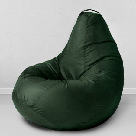 Кресло-мешок груша Темно-зеленый, размер ХXХL-Комфорт, оксфорд
