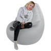 Кресло-мешок груша Серебристо-серый, размер ХXХL-Комфорт, оксфорд