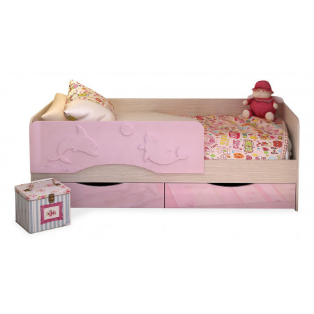 Кровать в детскую комнату Алиса SML_Alisa-KR812_pink