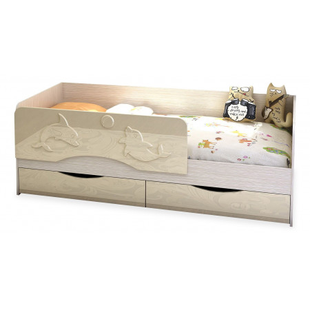 Кровать для детской комнаты Алиса SML_Alisa-KR812_vanil
