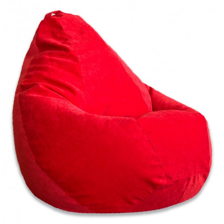 Кресло-мешок Красный Микровельвет L