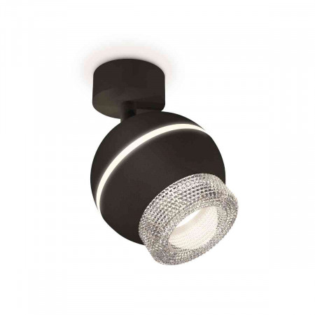 Комплект накладного светильника Ambrella light Techno Spot XM1102010 SBK/CL черный песок/прозрачный (A2210, C1102, N7191)