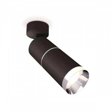 Комплект накладного светильника Ambrella light Techno Spot XM6313010 SBK/PSL черный песок/серебро полированное (A2210, C6302, A2060, C6313, N6132)