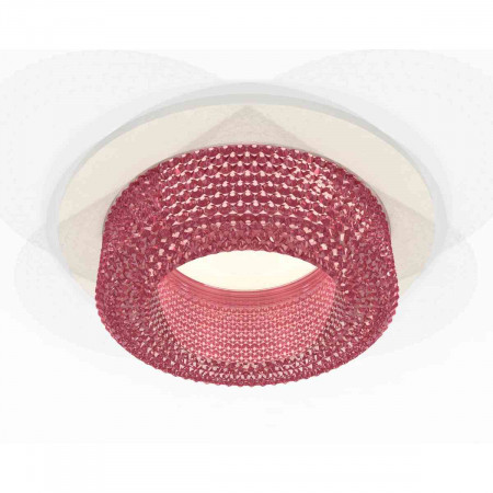 Комплект встраиваемого светильника Ambrella light Techno Spot XC7621022 SWH/PI белый песок/розовый (C7621, N7193)