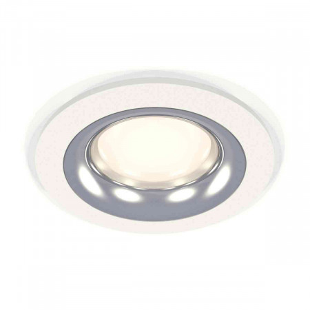 Комплект встраиваемого светильника Ambrella light Techno Spot XC7621003 SWH/PSL белый песок/серебро полированное (C7621, N7012)