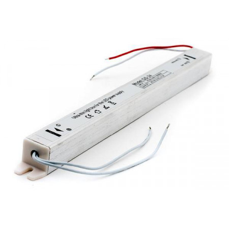 Блок питания для светодиодной ленты  PS S LED 36W 12V DC IP20 245*17*17 узкий																														
