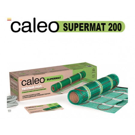 Нагревательный мат для теплого пола CALEO SUPERMAT 200 Вт/м2, 12 м2