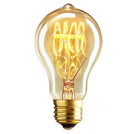 Лампа с декоративной нитью накаливания arte lamp ed-a19t-cl60 bulbs e27 60w 220v ip20