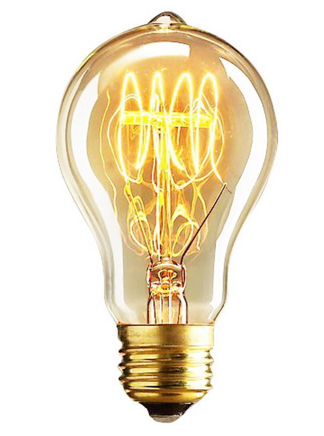 Лампа с декоративной нитью накаливания arte lamp ed-a19t-cl60 bulbs e27 60w 220v ip20