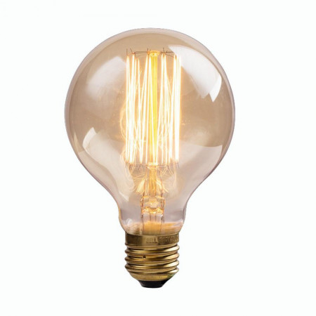 Лампа с декоративной нитью накаливания arte lamp ed-g80-cl60 bulbs e27 60w 220v ip20