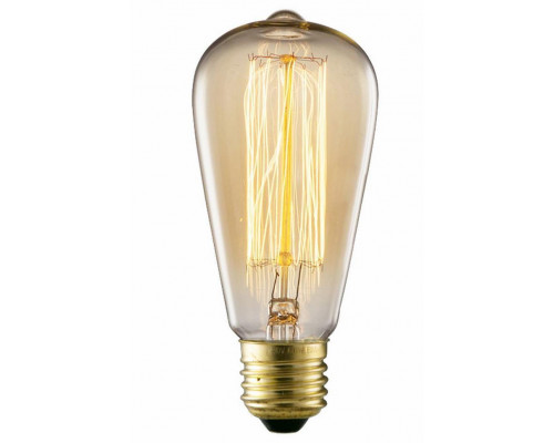 Лампа с декоративной нитью накаливания arte lamp ed-st64-cl60 bulbs e27 60w 220v ip20