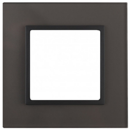 14-5101-32 ЭРА Рамка на 1 пост, стекло, Эра Elegance, серый+антр