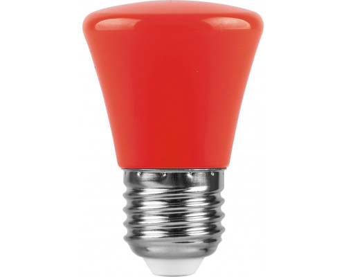 Лампа светодиодная Feron LB-372 Колокольчик E27 1W красный