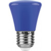 Лампа светодиодная Feron LB-372 Колокольчик E27 1W синий