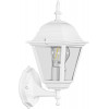 Светильник садово-парковый Feron 4101 четырехгранный на стену вверх 60W E27 230V, белый