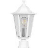 Светильник садово-парковый Feron 6103 шестигранный на столб 60W E27 230V, белый