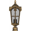 Светильник садово-парковый Feron PL104 четырехгранный на столб 60W 230V E27, черное золото