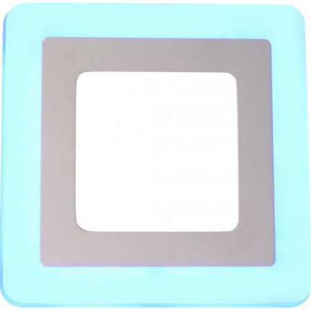 Панель светодиодная 12W+6W с синей подсветкой VP0035 квадрат