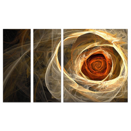 Модульная картина "Абстракция роза" из 3х частей 80х140 VJ616