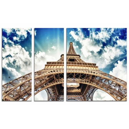 Модульная картина "Небо Парижа" из 3х частей 100х60 VS546