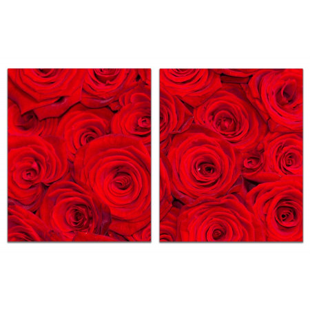Модульная картина "Миллион миллион алых роз..." из 2 х частей 60х100 GT620