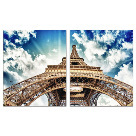 Модульная картина "Небо Парижа" из 2 х частей 60х100 GT546